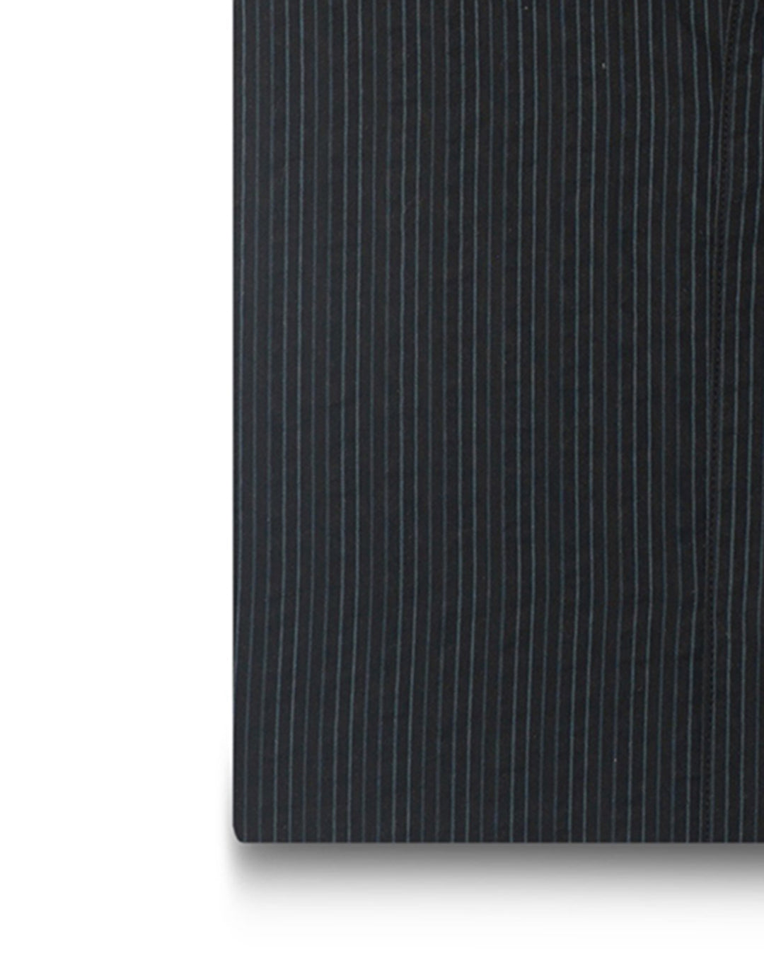 Navy on Black Stripes Seersucker - 3