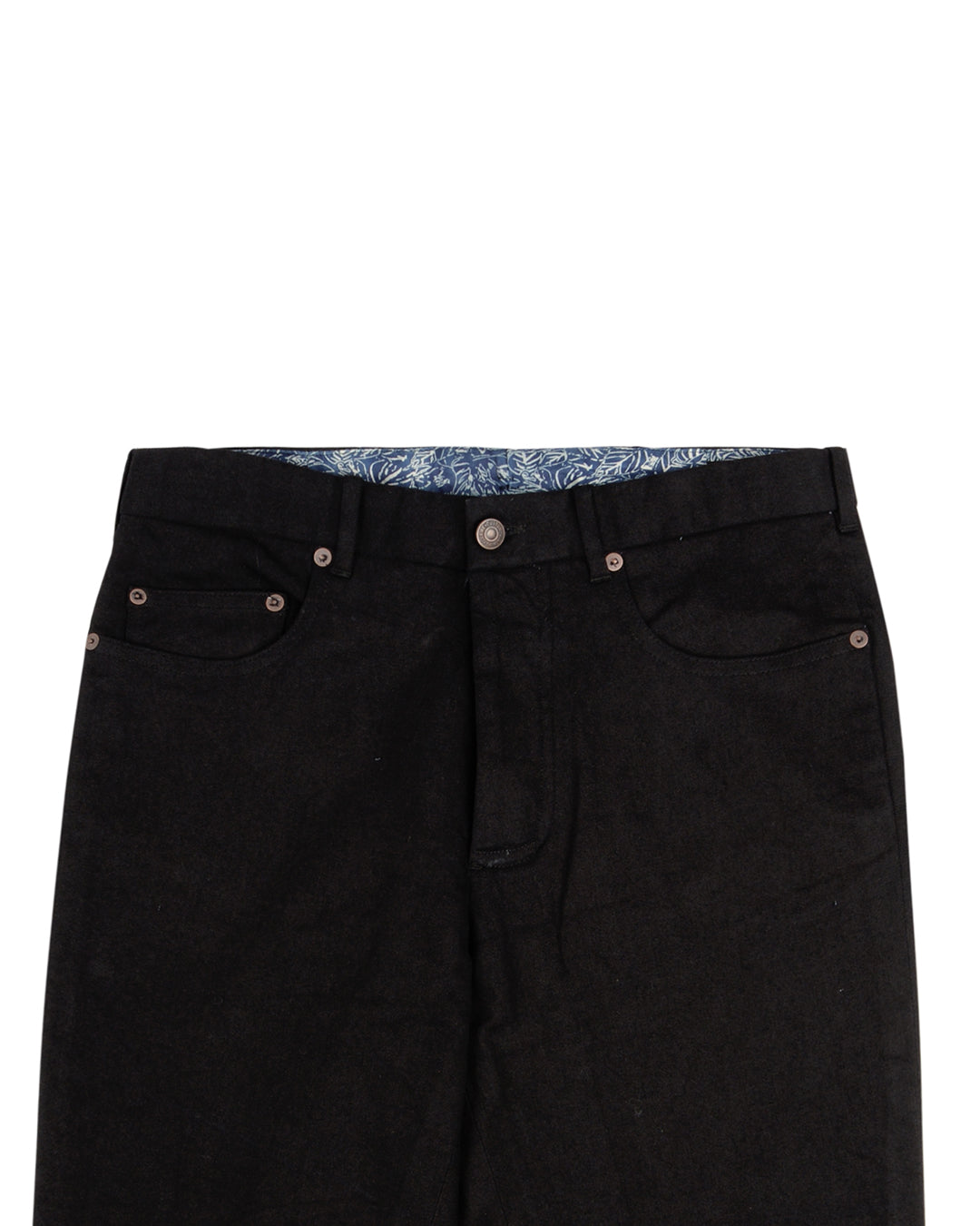 Sondrio Cotton: Black Heavy Denim Twill - 2