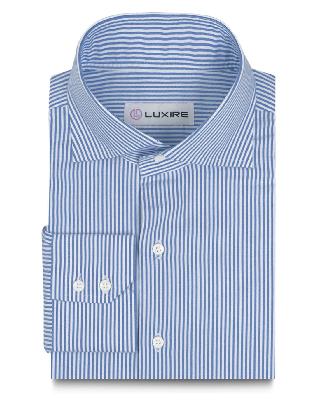 Blue White Dress Stripes - 1