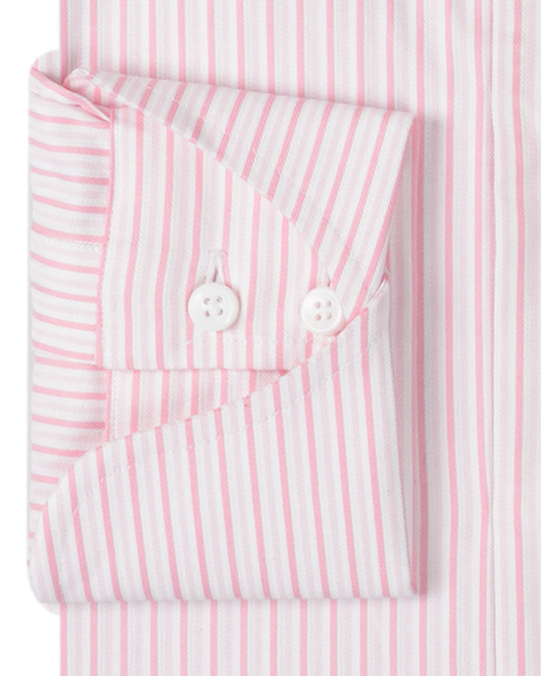 Pale Pink Dobby Stripes On White - 3
