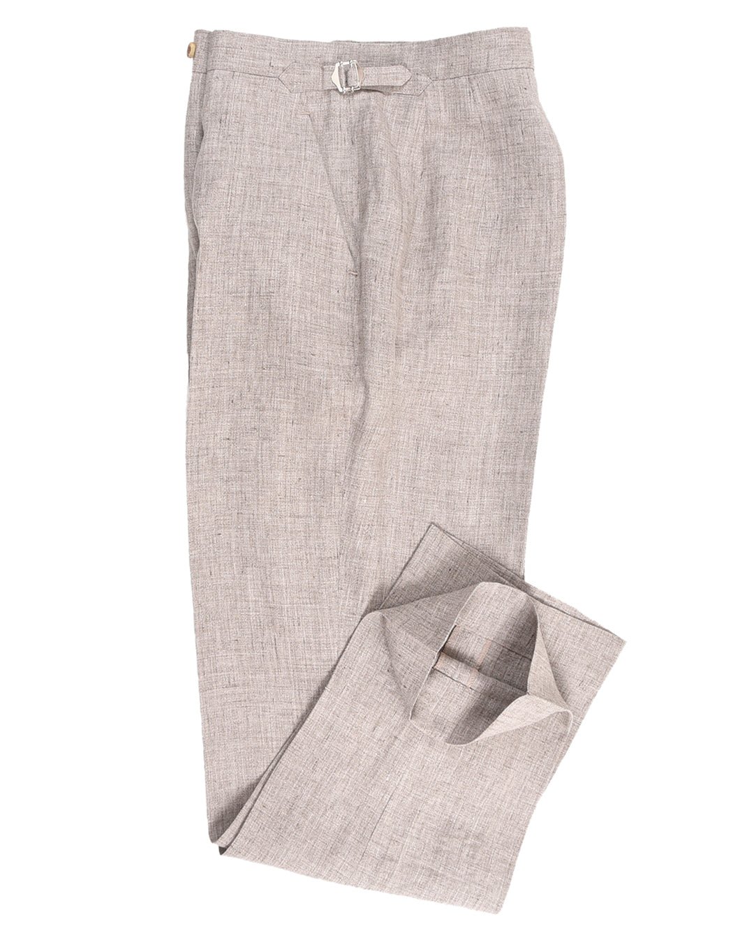 Solbiati Light Brown Linen Dress Pant - 2