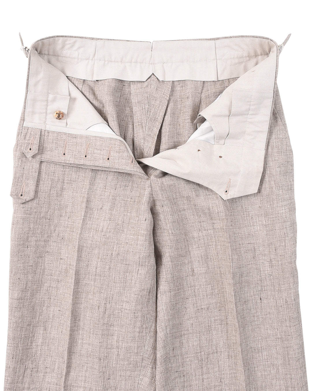 Solbiati Light Brown Linen Dress Pant - 5