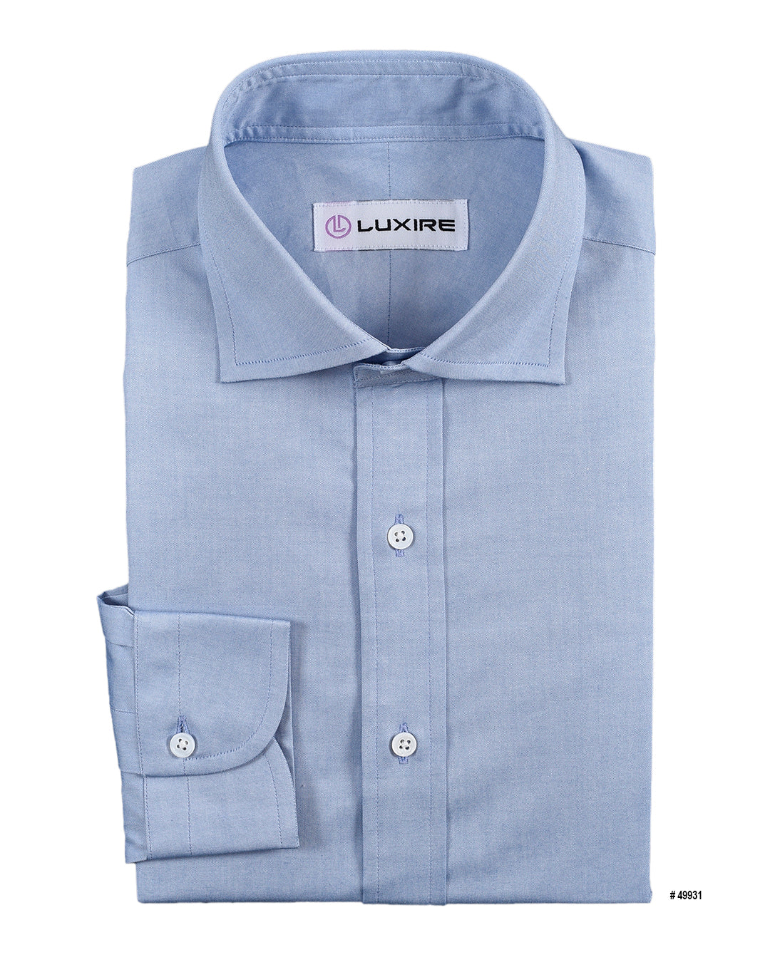 Sky Blue Pinpoint Oxford - 1