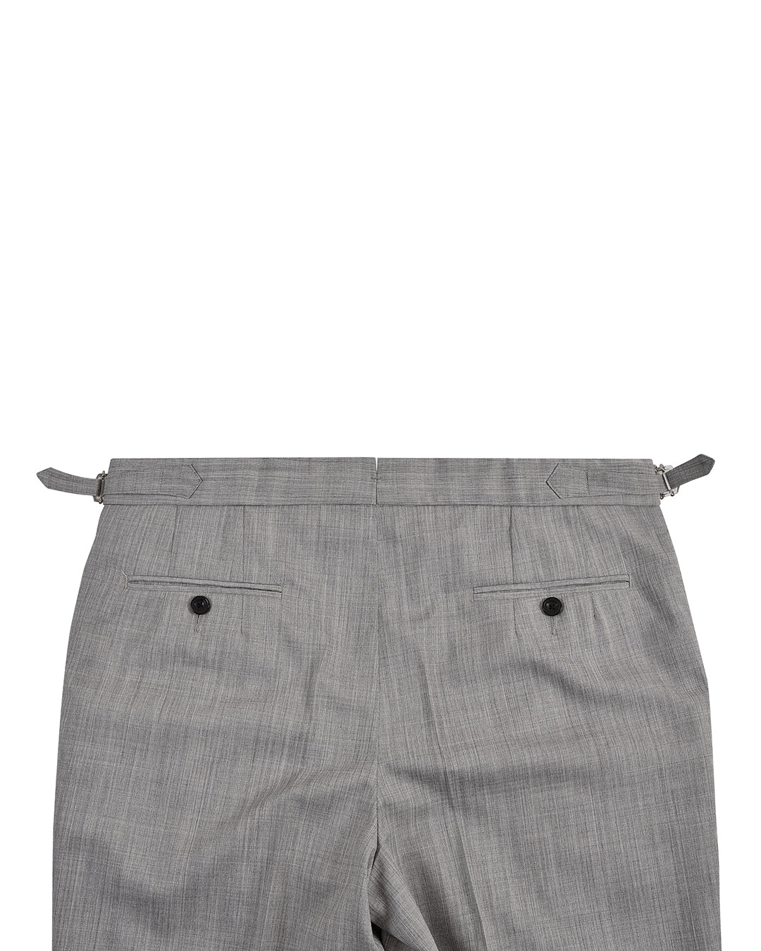 Washable Wool Light Grey Dress Pant - 4
