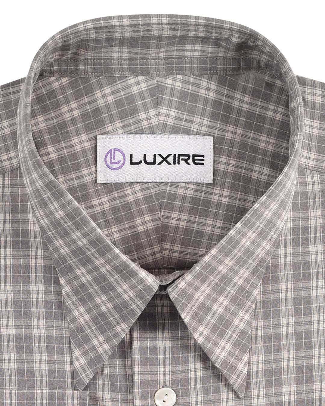 Grey Off-White Tattersall Checks - 2