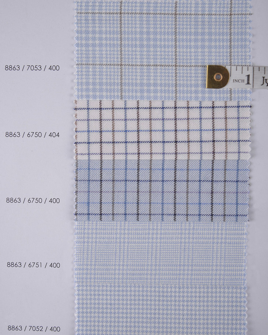 Cashmerello Alumo: Pastle Blue Houndstooth - 4