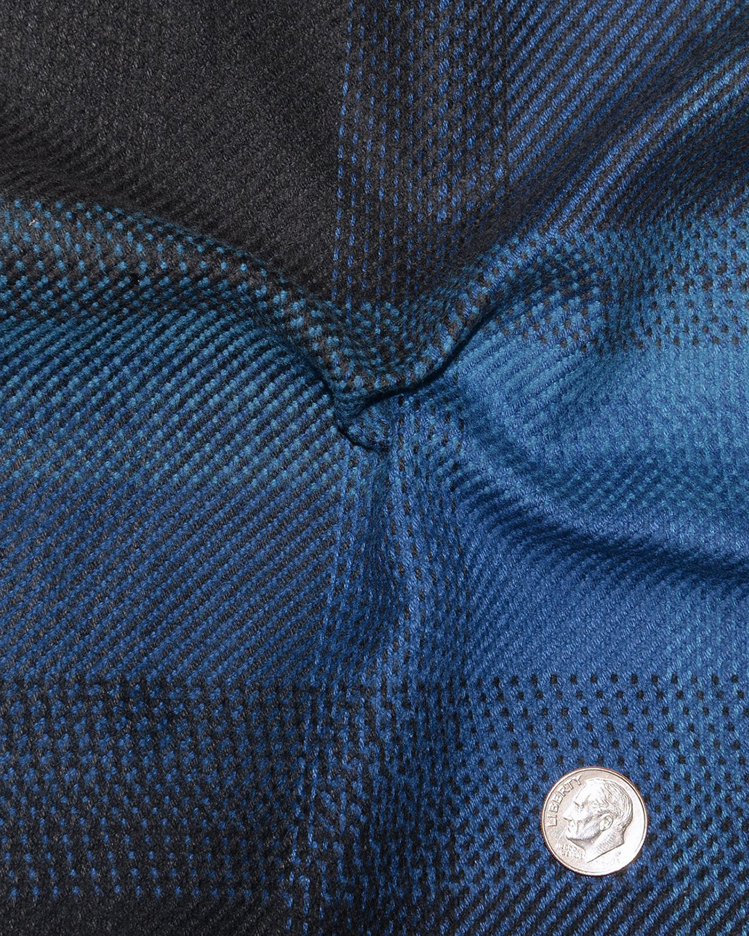 Black Blue Bold Checks Work Shirt - 2