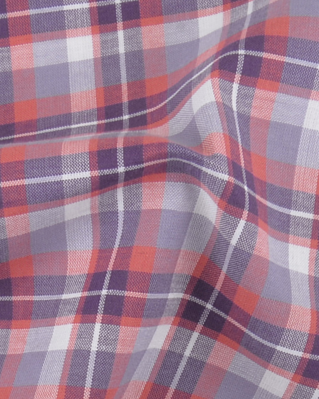Purple Dark Peach Tartan Checks - 3