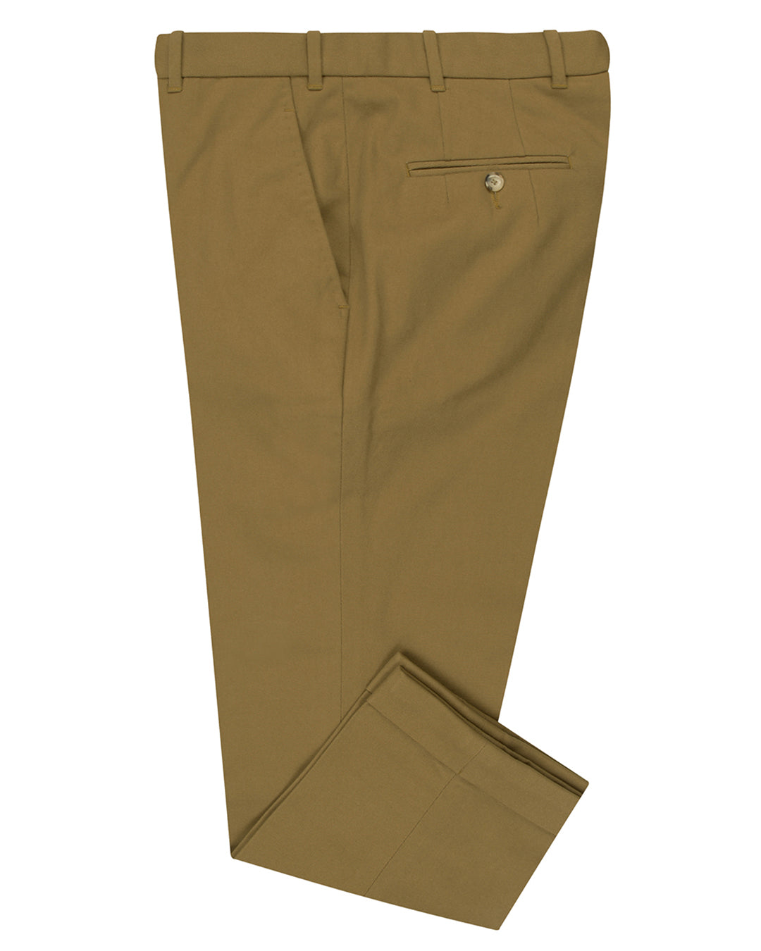 Brisbane Moss Khaki Cotton Cavalry Twill - 1