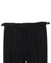 Black Wool Heavy Flannel Pant