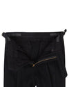 Black Wool Heavy Flannel Pant