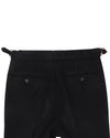 Black Wool Heavy Flannel Pant