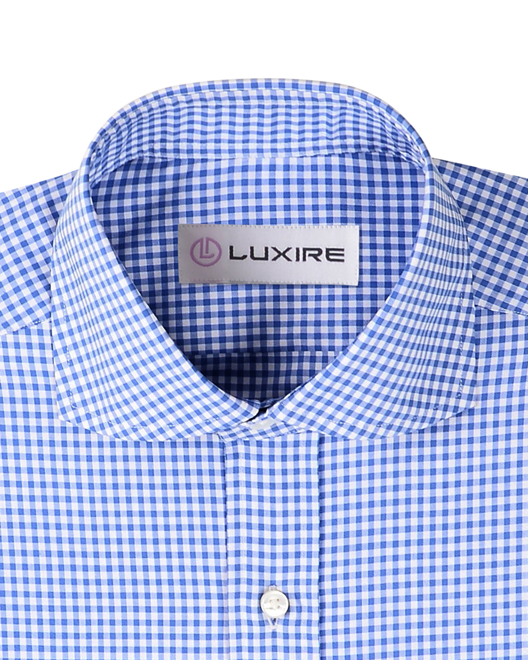Blue Mini Gingham on White - 2