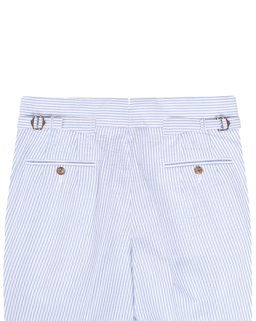 Minnis Blue Stripes Seersucker Pants - 5