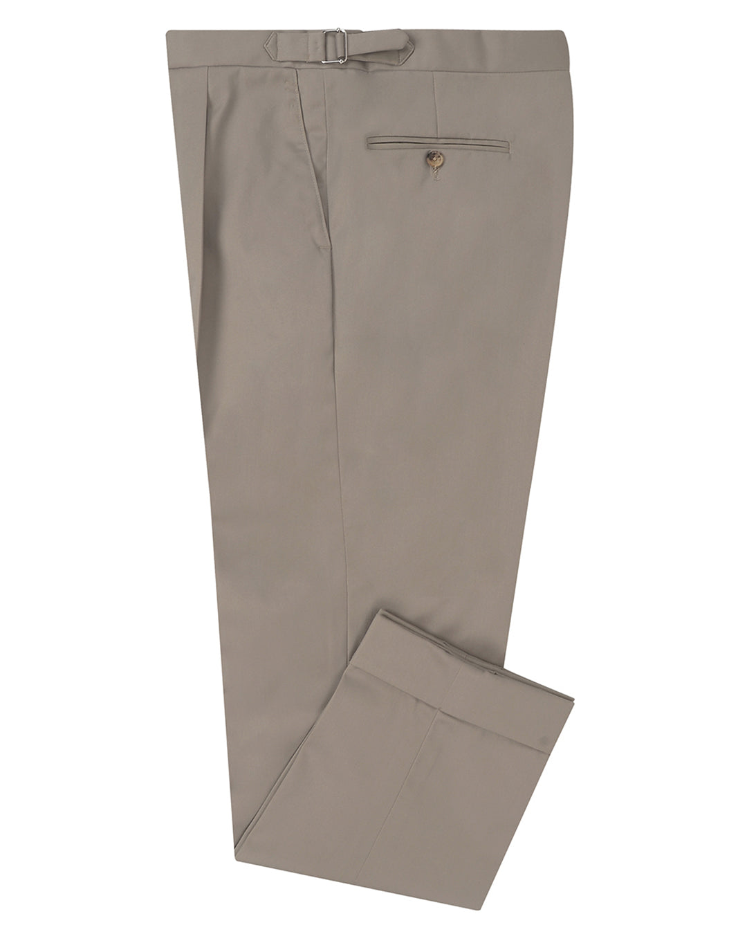 Brownish Grey Twill Chino - 1