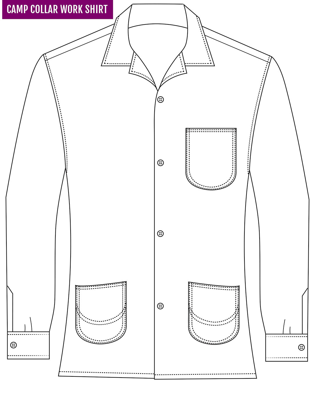 Black Blue Bold Checks Work Shirt - 5