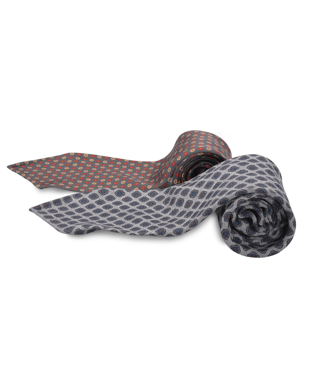 Grey Floral Tie - 1