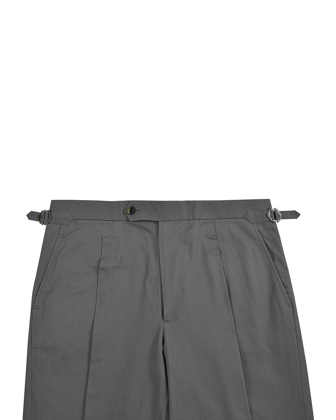 Ash Grey Cotton Twill Dress Pant - 2