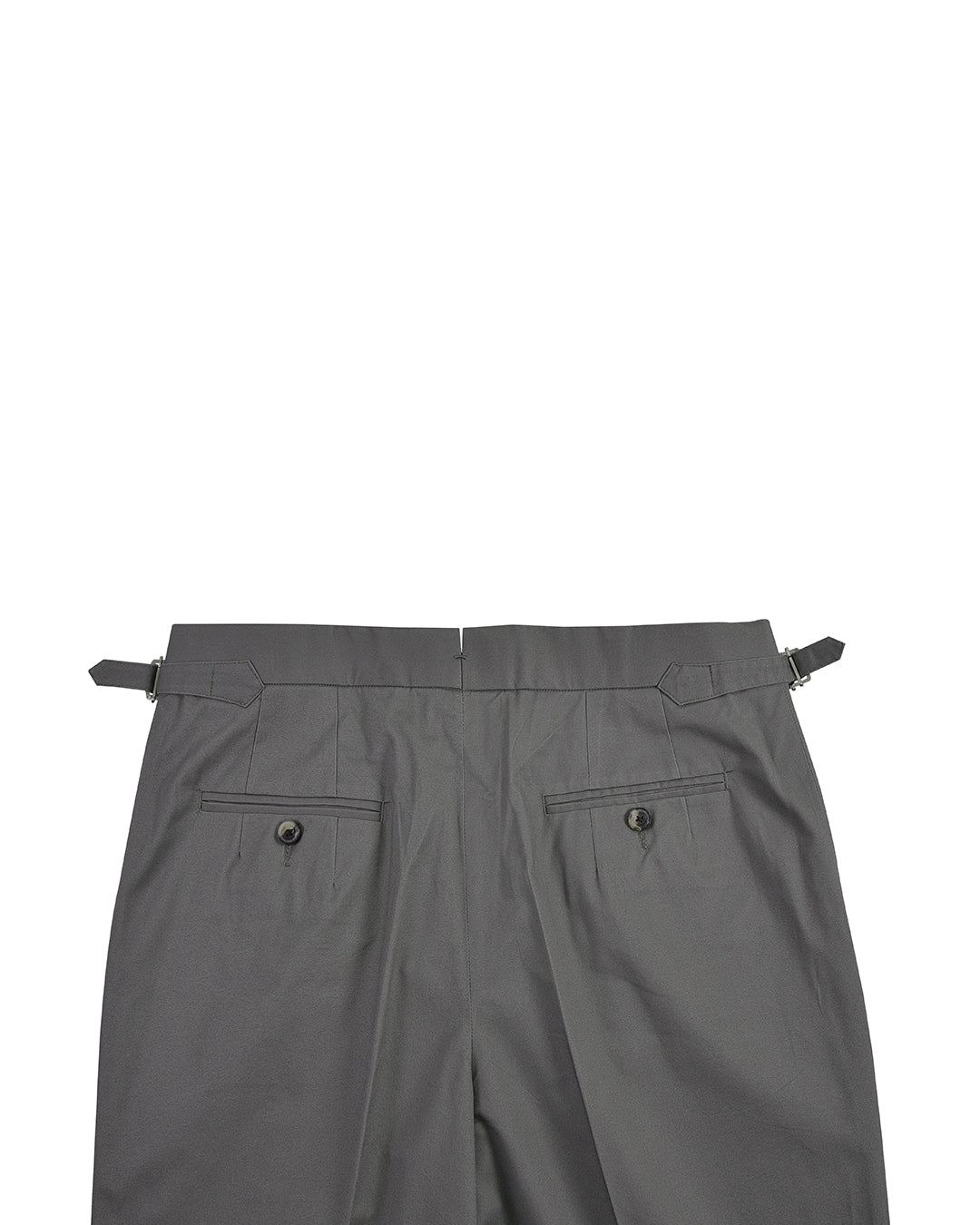 Ash Grey Cotton Twill Dress Pant - 4