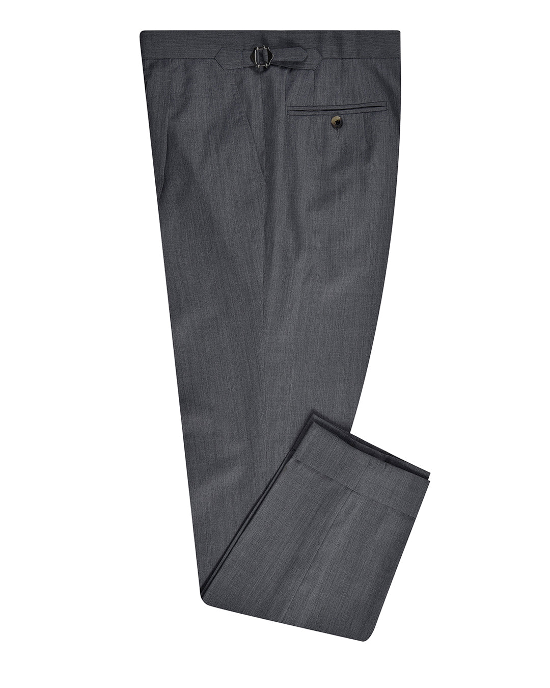 Mid Grey Wool Dress Pant - 1