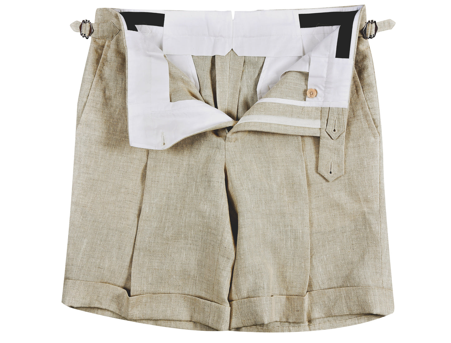 100% Linen Suiting Muslin Shorts