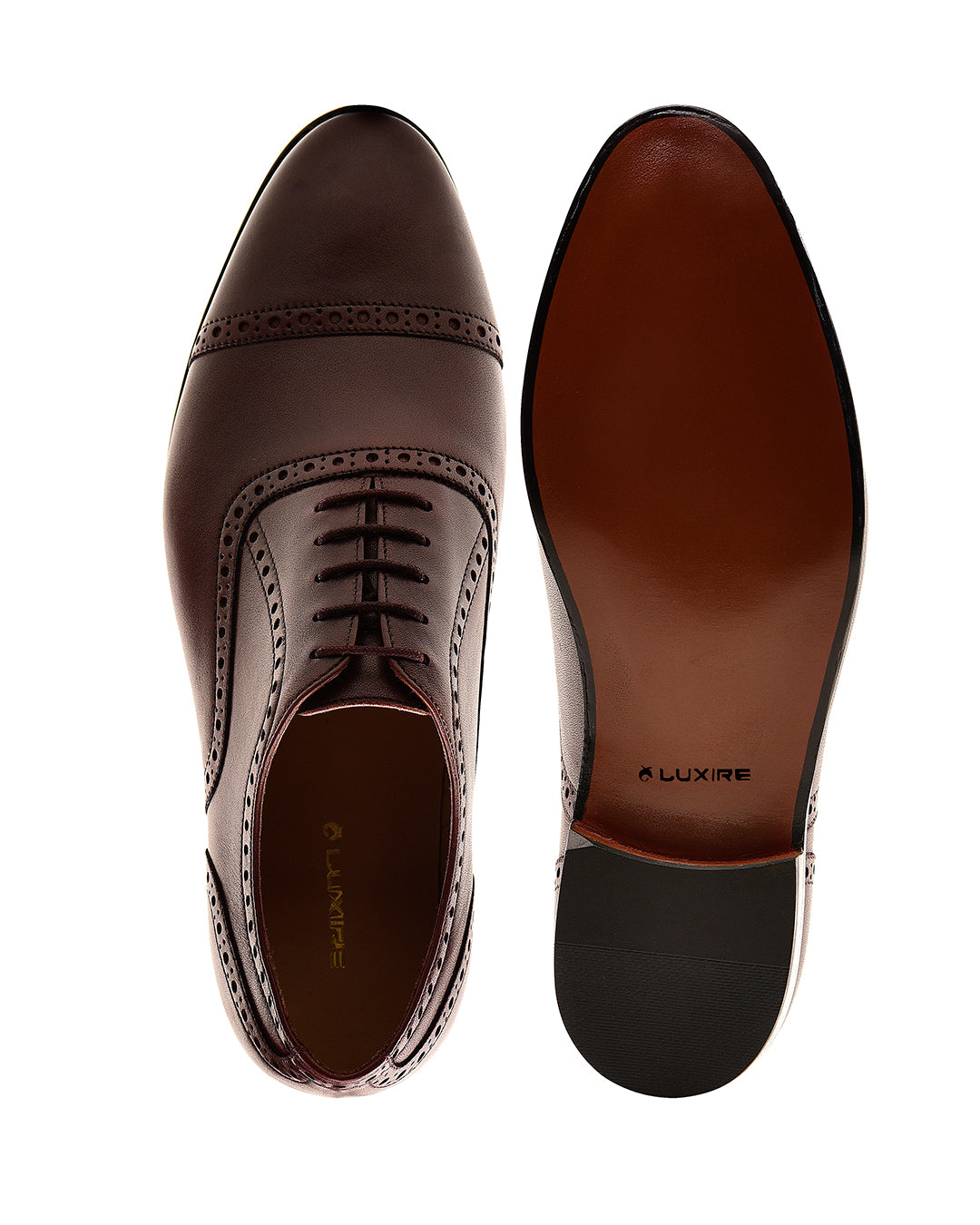 Captoe Oxford Semi Brogue Burgundy - 4