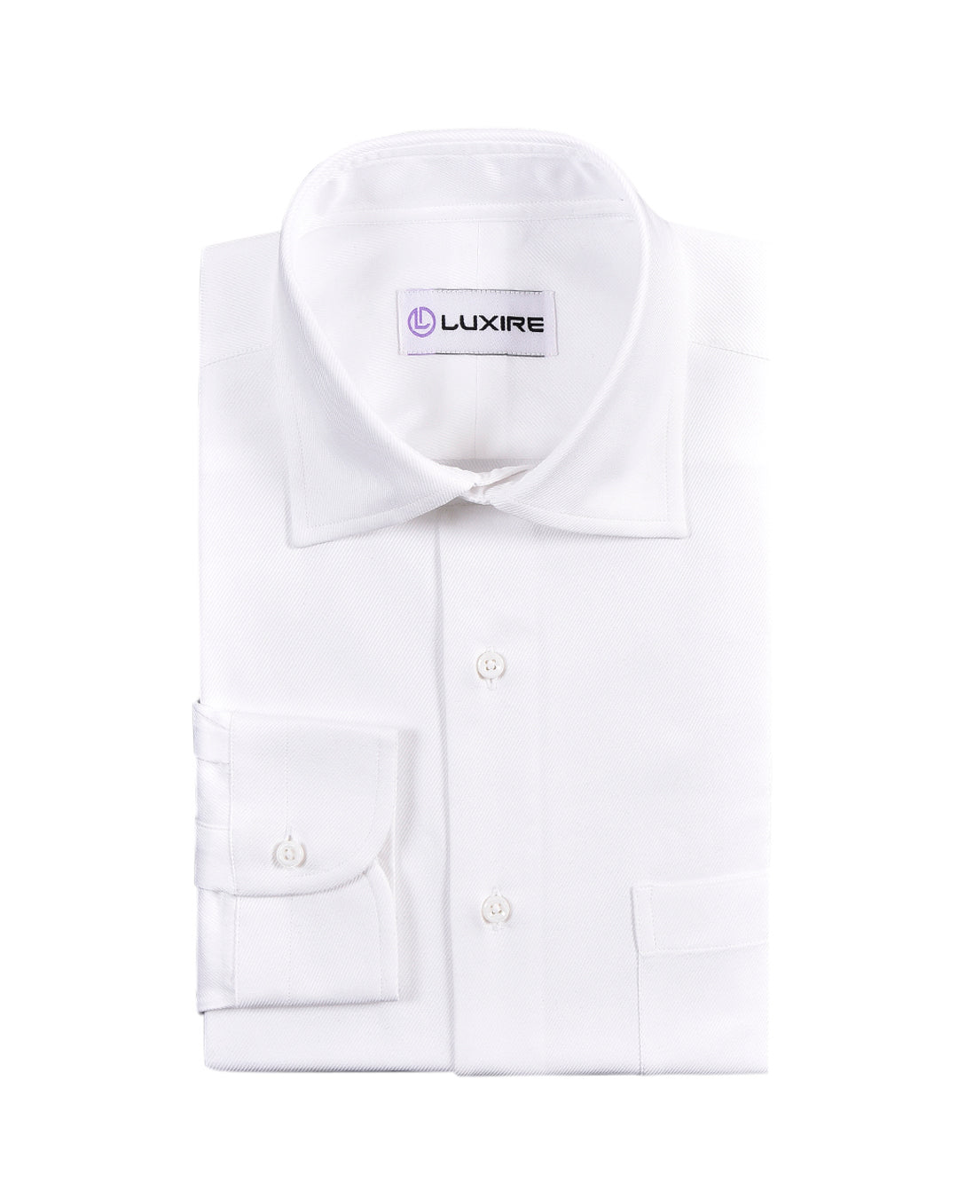 Brembana 2-Ply Giza White Hampton Twill Shirt - 8