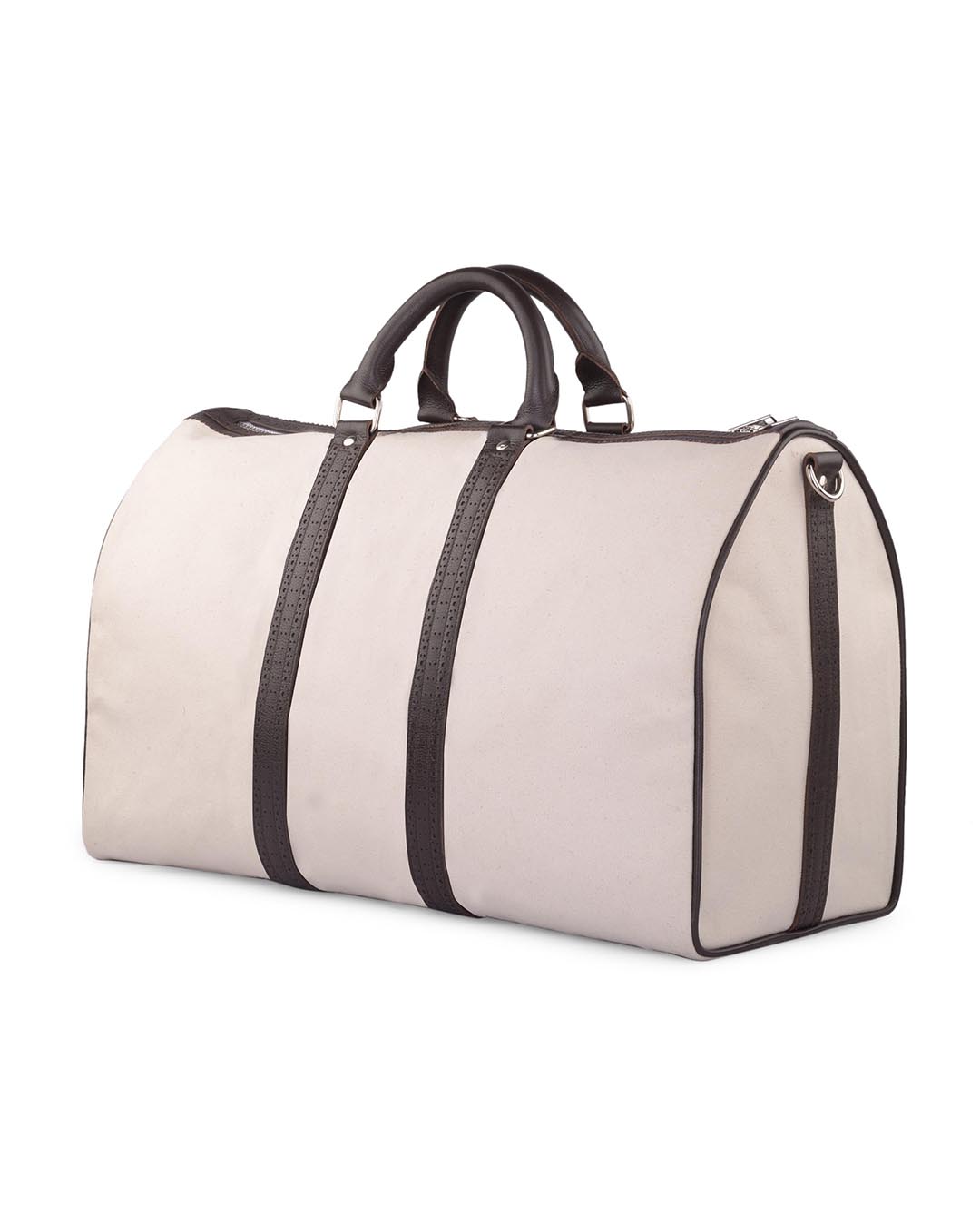 Duffle Bag with Leather Trims - 4