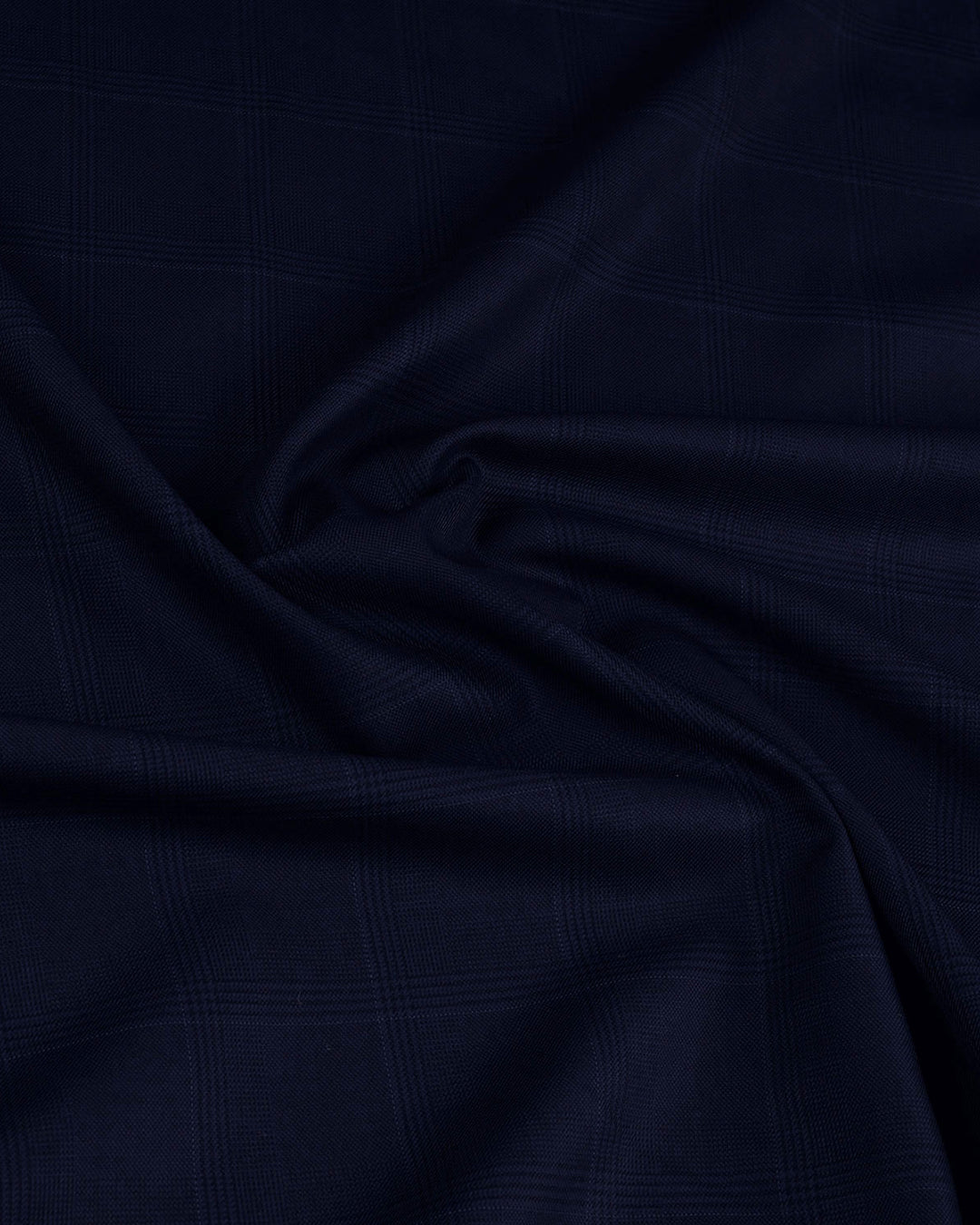 Drago: Super 160s Navy Prince of Wales Checks Dress Pant - 8