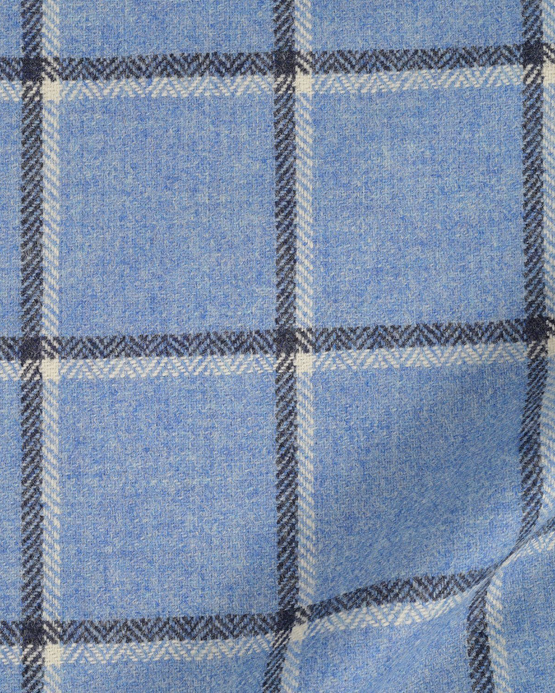 Dugdale Tweed: Blue Windowpane Jacket - 4