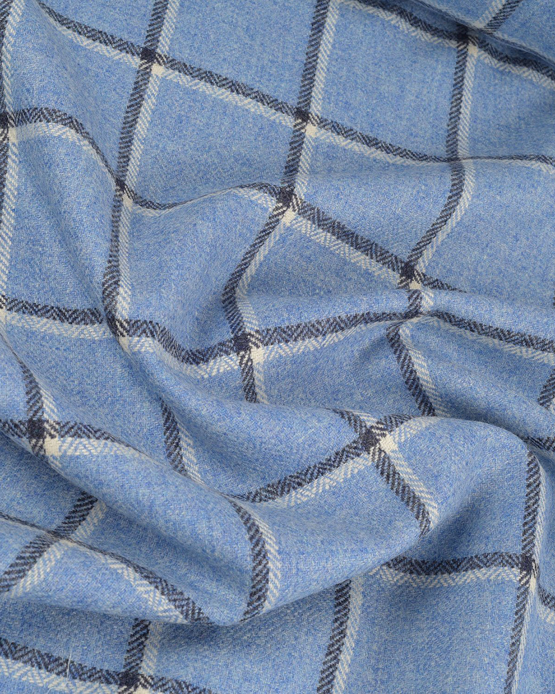 Dugdale Tweed: Blue Windowpane Jacket - 6