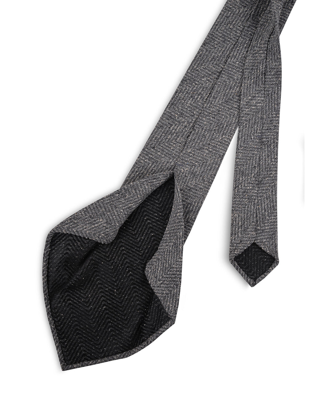 Grey Zig Zag Tie - 3