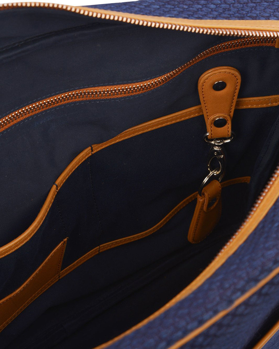 Luxire Portfolio Office Bag in Leather & Sashiko - 3