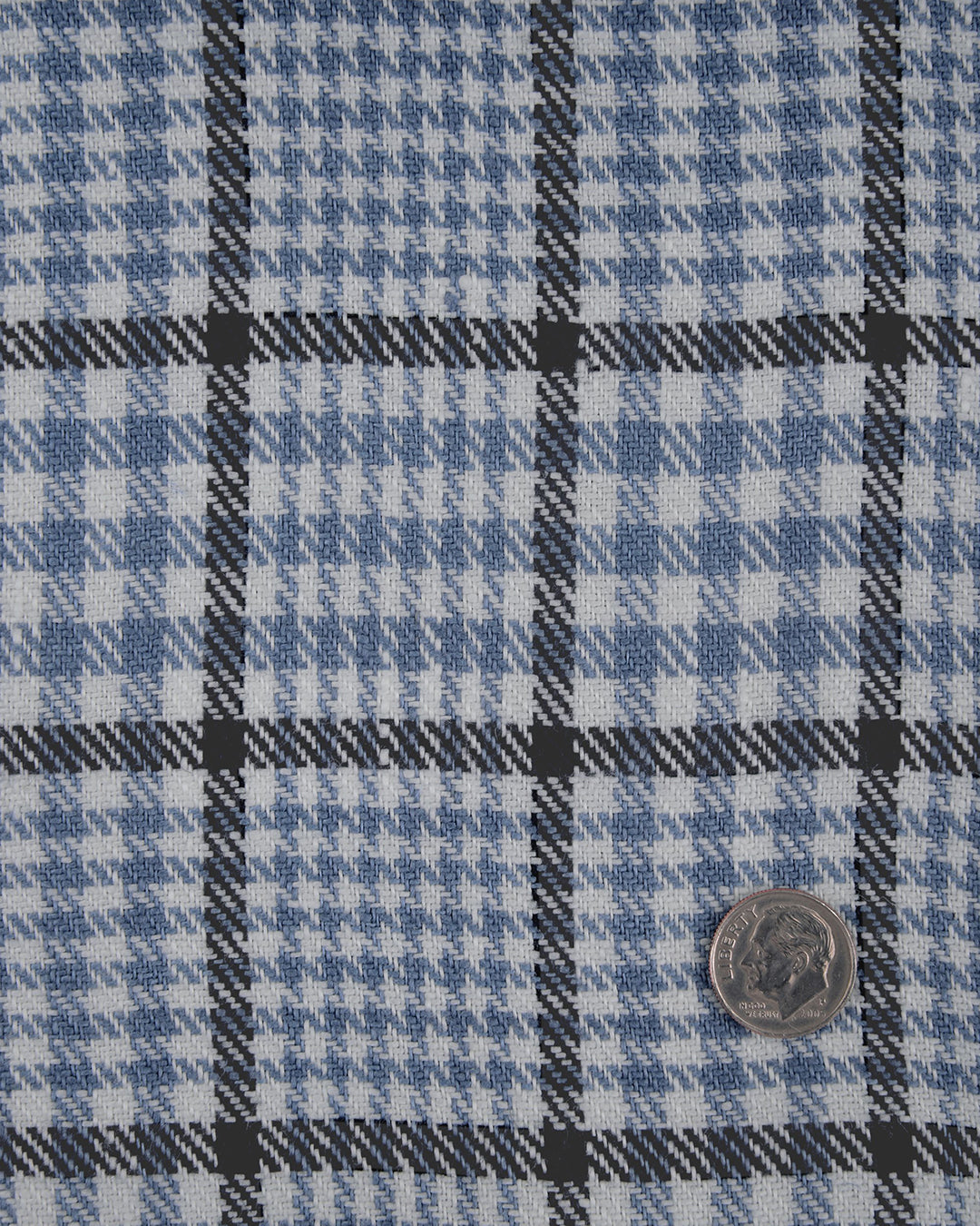 Dugdale Ecru LT Blue Check With Navy Overcheck - 2