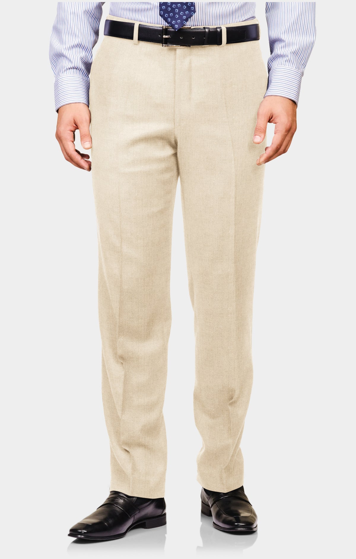Dugdale Ecru Hopsack Irish Linen - 2