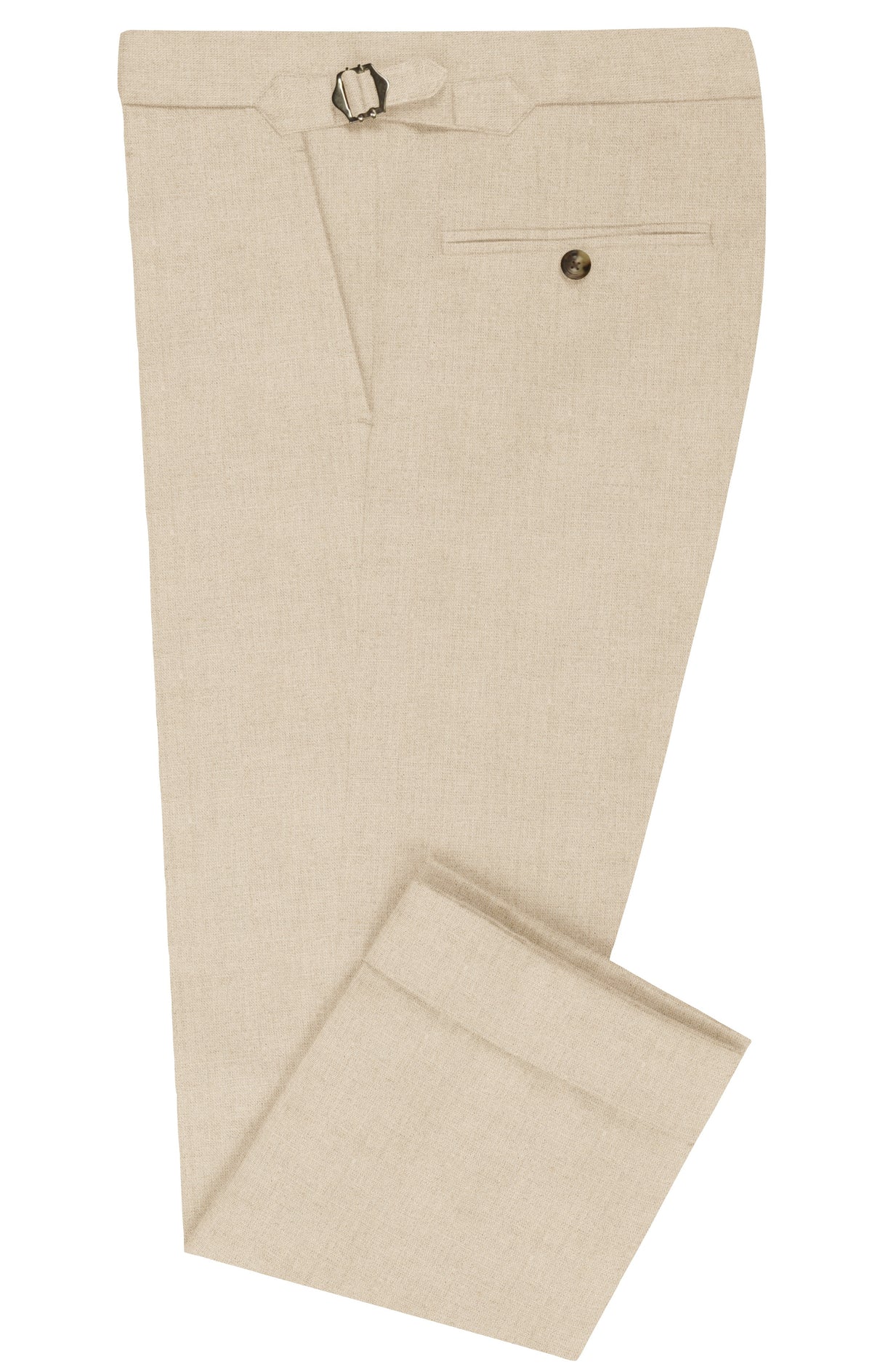 Dugdale Ecru Hopsack Irish Linen - 1