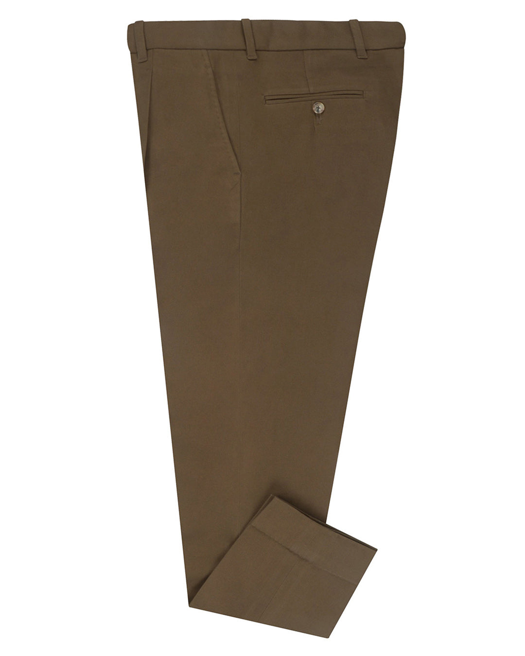 Dacota Soft Dark Brown Stretch Twill Pants - 1