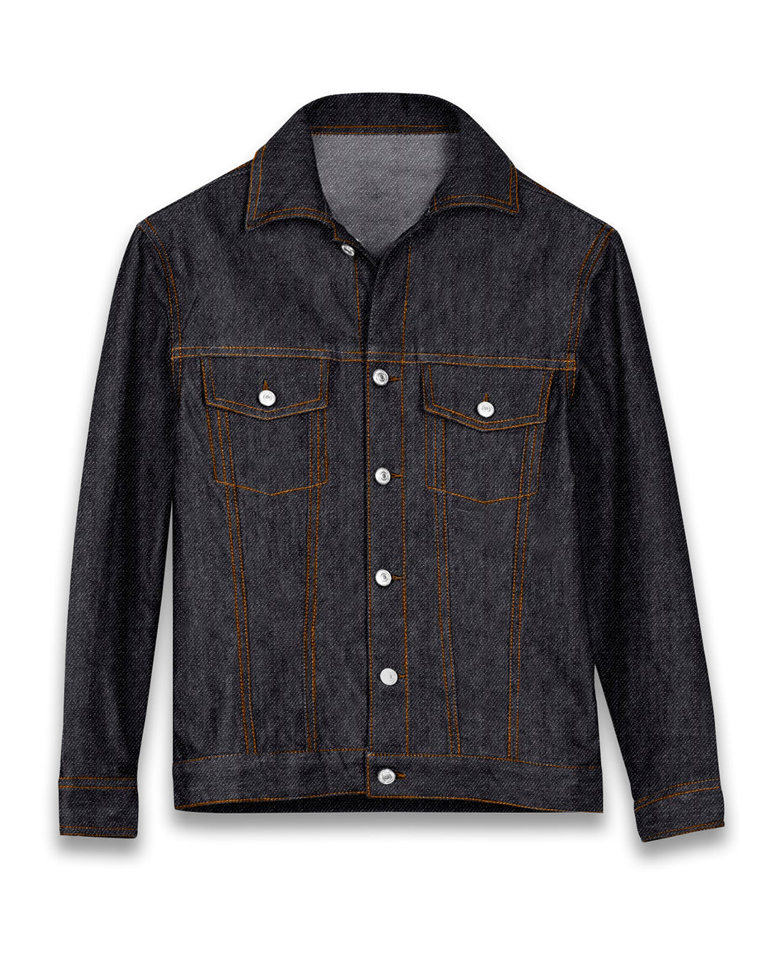 Denim Jacket in Luxire Signature Blue Denim - 1