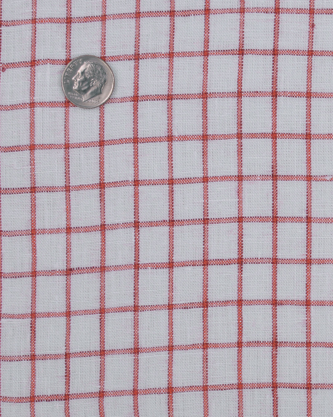 Linen: Red Graph Checks - 4