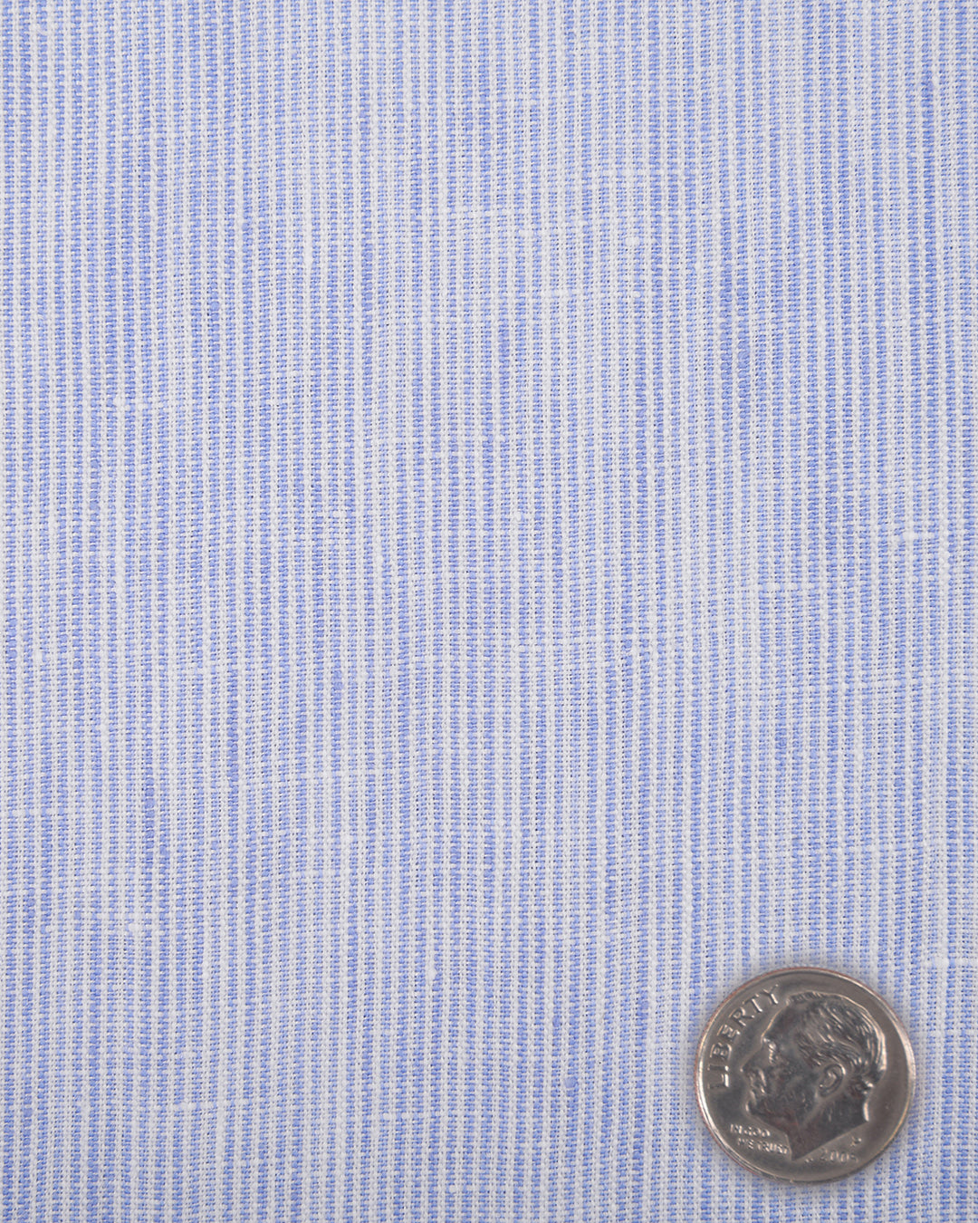 Grandi and Rubinelli Thin Cornflower Blue Stripes Linen - 5