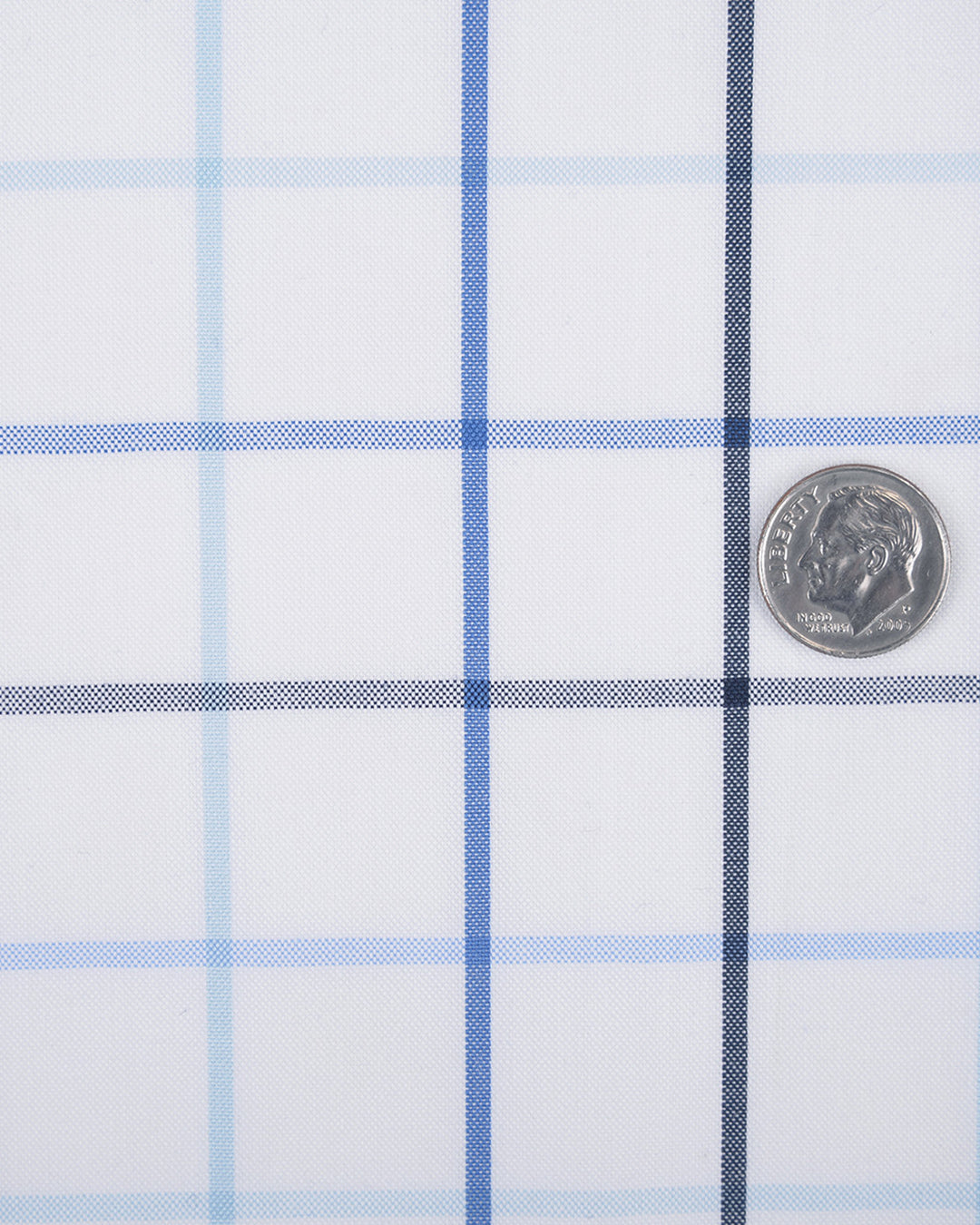 Shades Of Blue Checks On White - 4