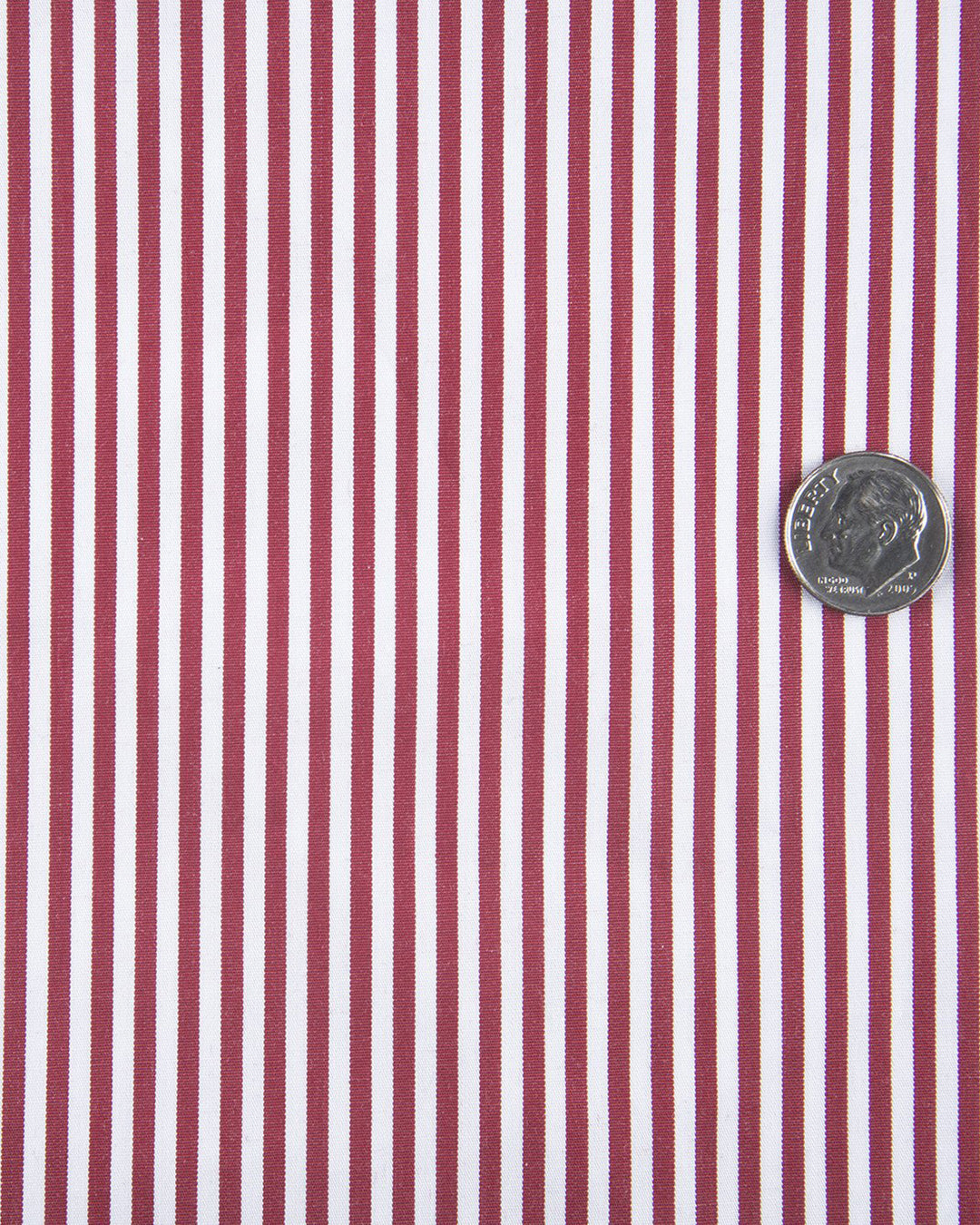 Dark Red White Candy Stripes - 5