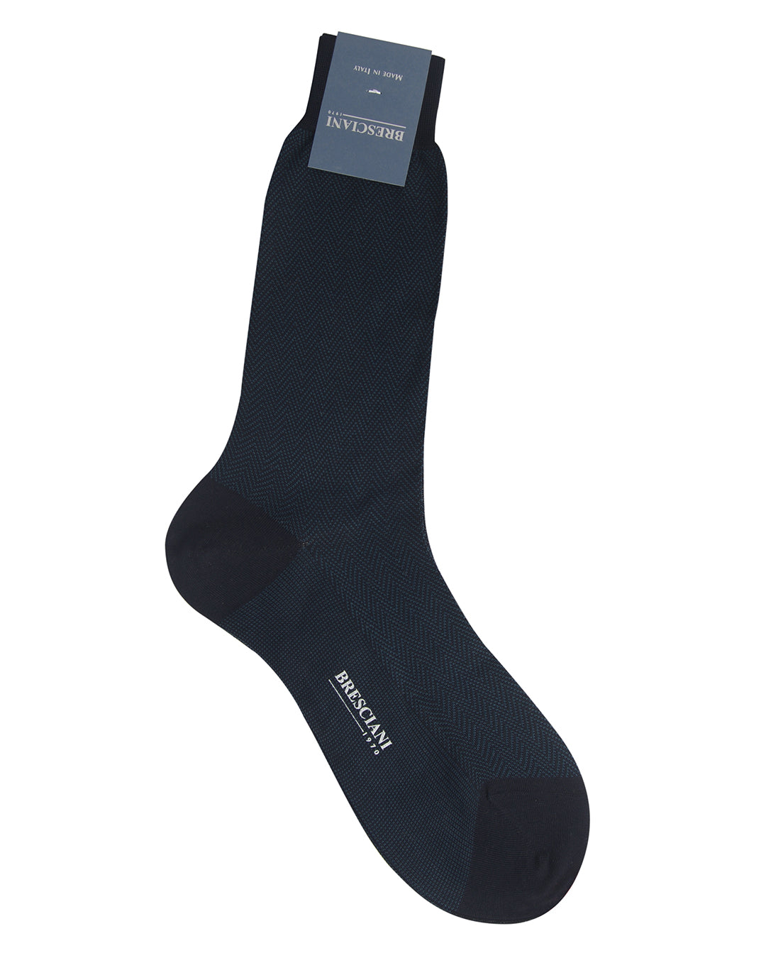 Bresciani- Cotton Rib Socks-Bluette - 1