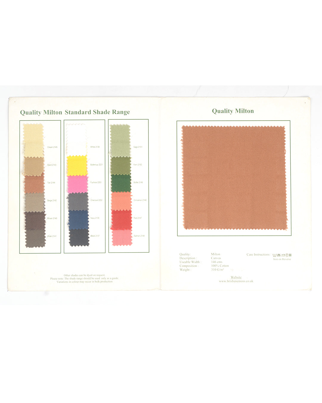 Brisbane Moss Cream Canvas - 3