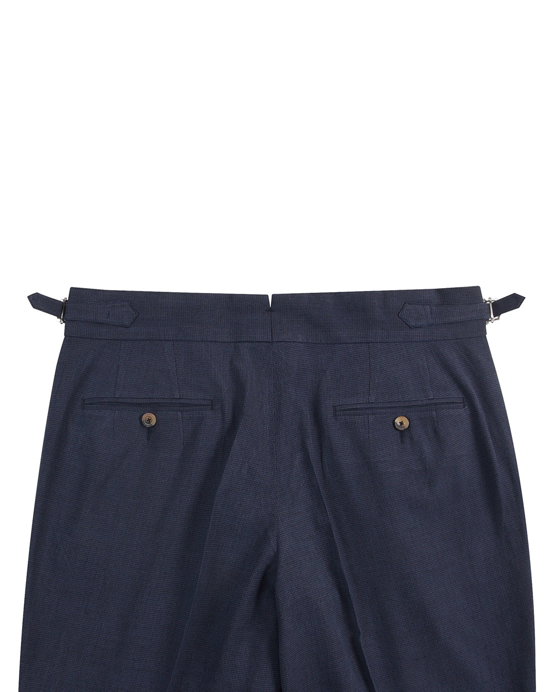 Sondrio: Linen Silk Houndstooth Blue - 4