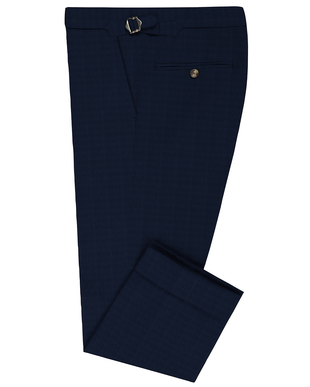 VBC Blue Black Mini Checks Pants - 1