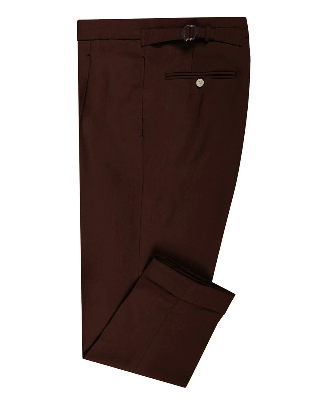 Dark Brown Stretchable chino - 1