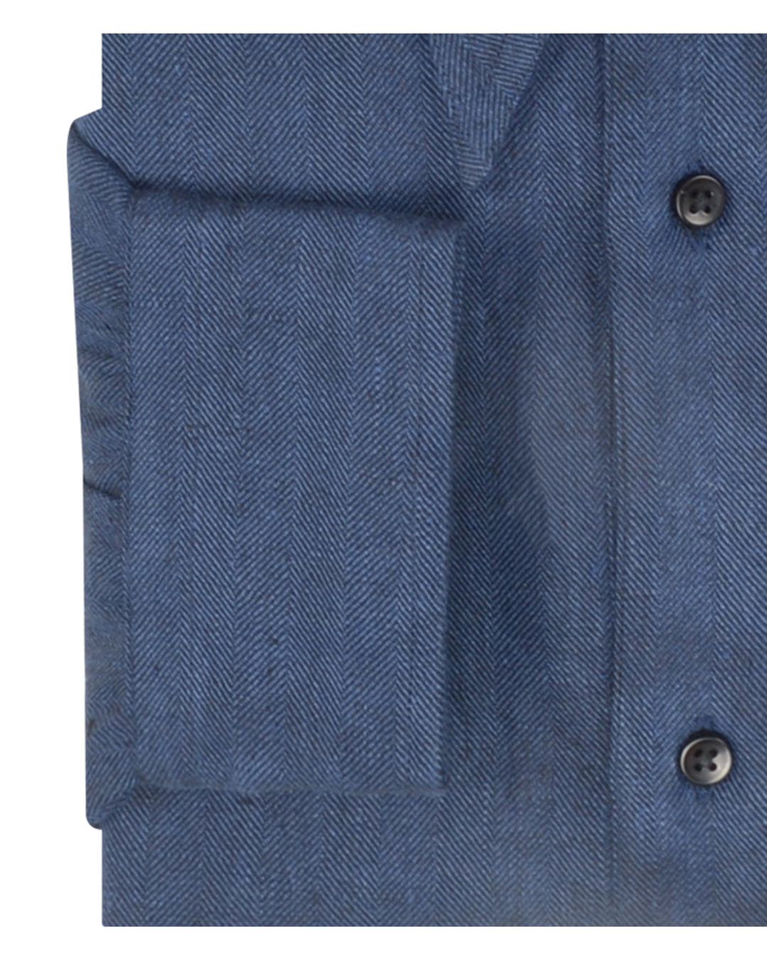 Linen: Lustrous Navy Herringbone - 3