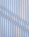 Brembana Sky Blue Slub Awaning stripes Shirt