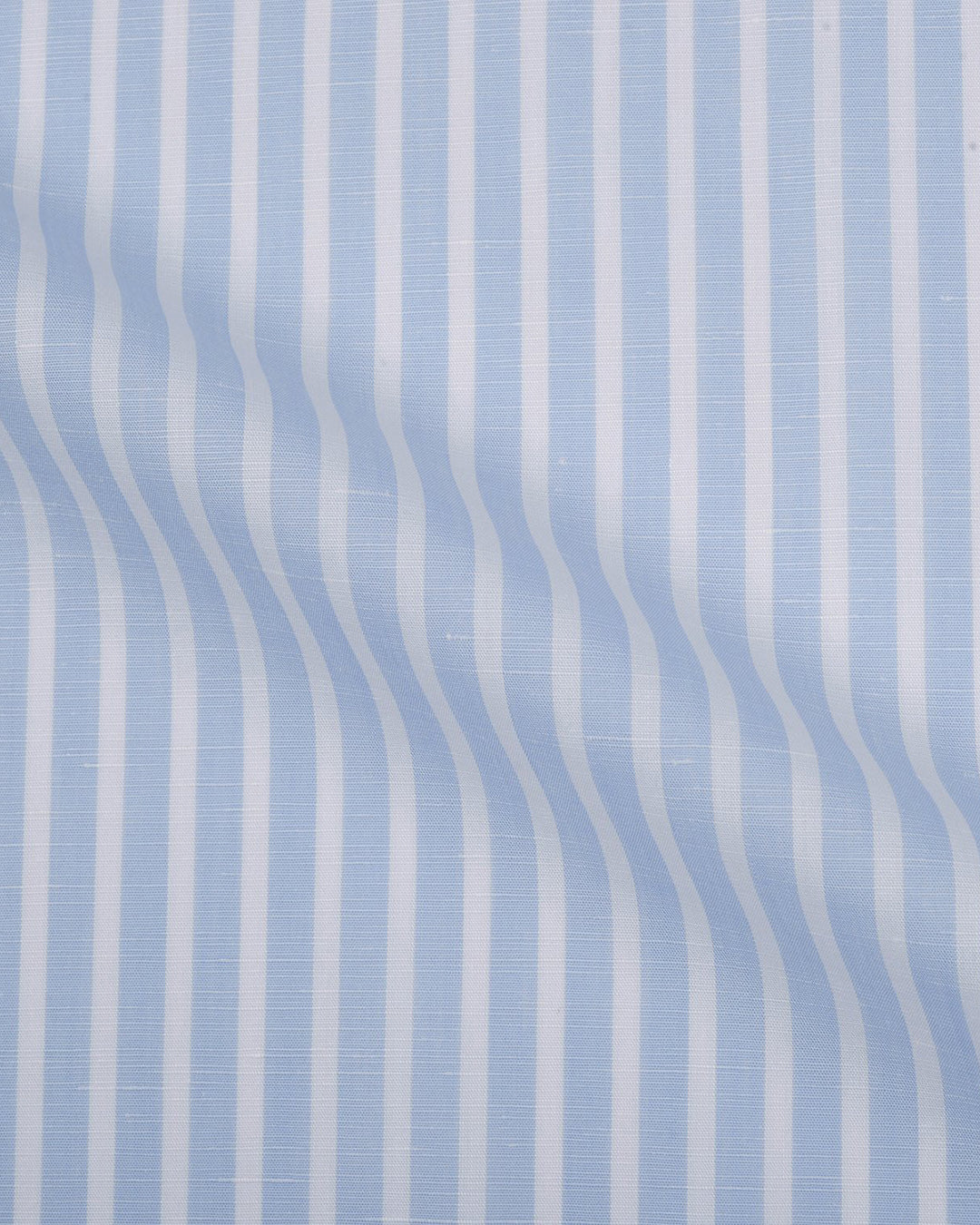 Brembana Sky Blue Slub Awaning stripes Shirt - 9